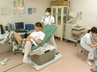 Naughty nurse fucking her patient in the medical room