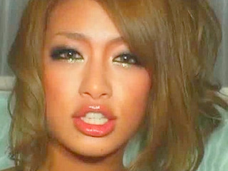 Japanese sweetheart titillates dude with explicit foot action