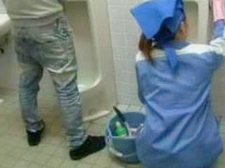 Steamy Secret in Public Stall Leads to Naughty BJ